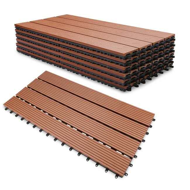 WPC decking boards and outdoor deck tiles