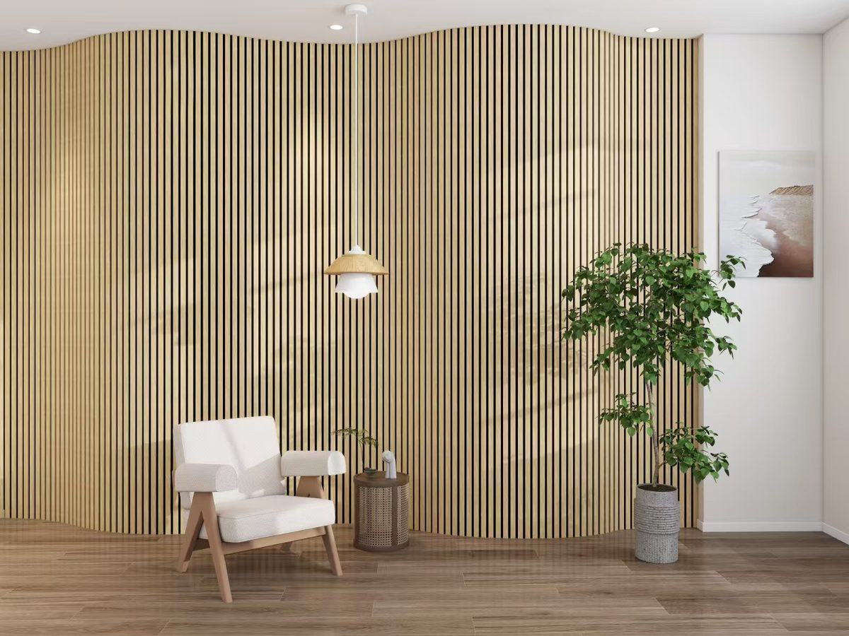Acoustic panel installation in commercial space
