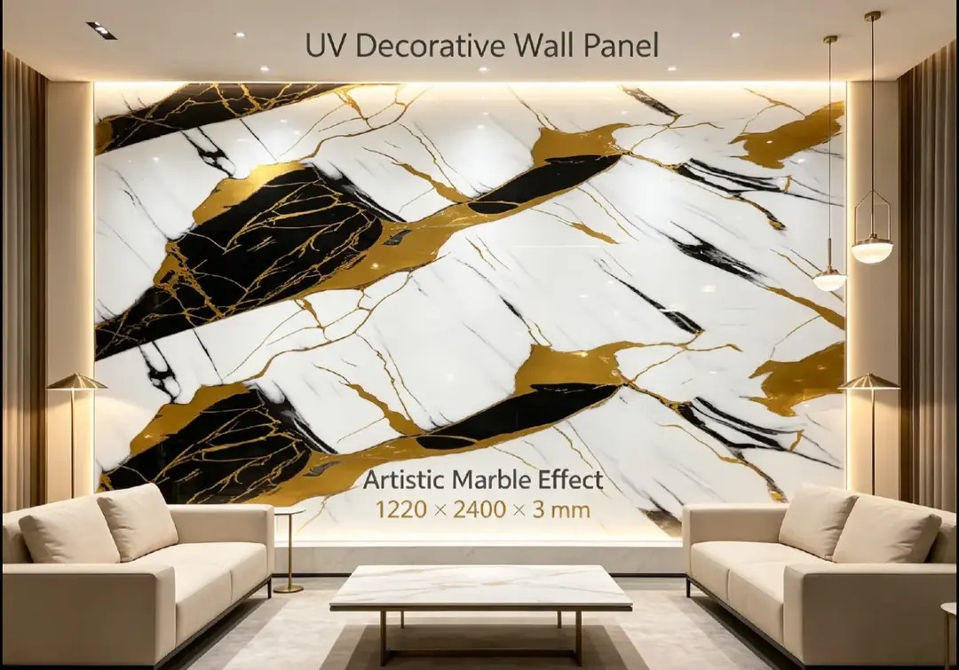 SPC marble-look waterproof wall panels